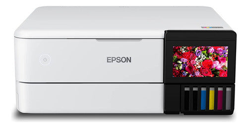 Impresora Epson Ecotank Fotográfica Multifuncional L8160 Mod (c11cj20301) Wi-fi Blanco/negro