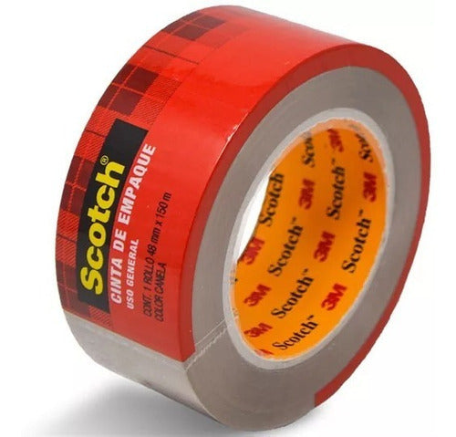 Cinta 3m Empaque Canela 301c 48mmx50m C/36 /v
