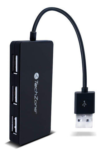 Hub 4 Puertos Tz17hub02 Usb Techzone