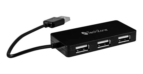 Hub 4 Puertos Tz17hub02 Usb Techzone
