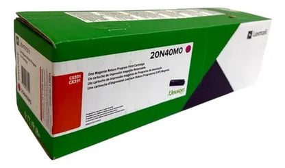 Toner Lexmark 20n40m0 Magenta, Rendimiento Estandar 1500 Pag Magenta