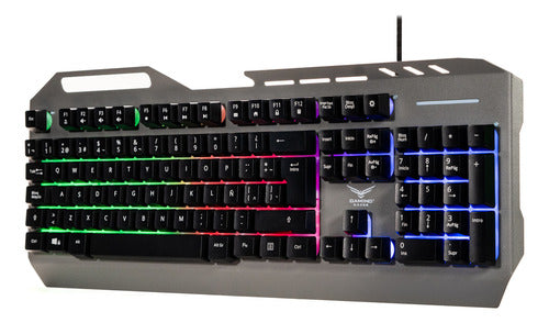 Teclado Gamer Gaming Naceb Na-0966 Membrana Retroiluminado