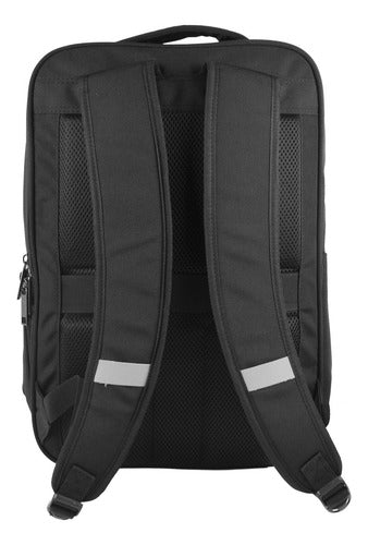 Mochila Para Laptop Slim Ejecutiva Perfect Choice Lunary Negro Liso