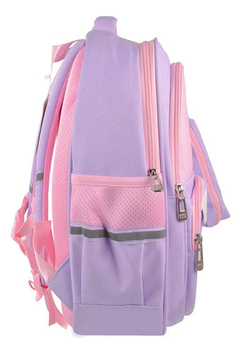 Pc-085249 Mochila Escolar Infantil Múltiples Compartimentos