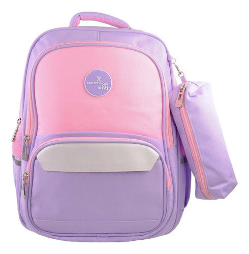 Pc-085249 Mochila Escolar Infantil Múltiples Compartimentos