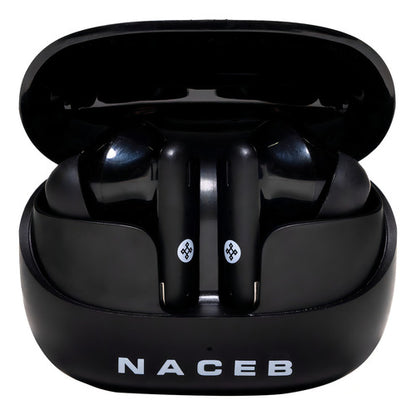 Audífonos Naceb Na-0322 In-ears Bluetooth 5.3 Usb Tipo C Negro