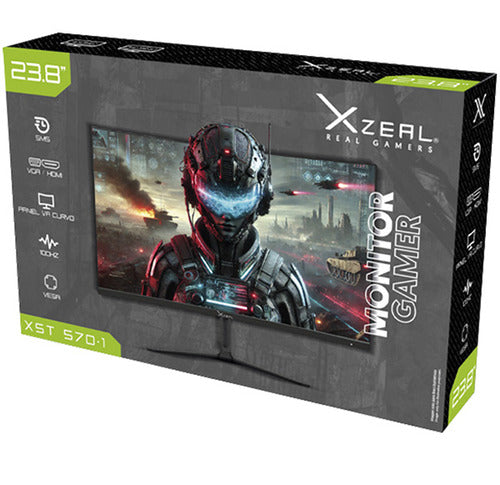 Monitor Gamer Curvo 23.8 Xzeal Xst-570-1 5ms 100hz Fhd Negro Negro
