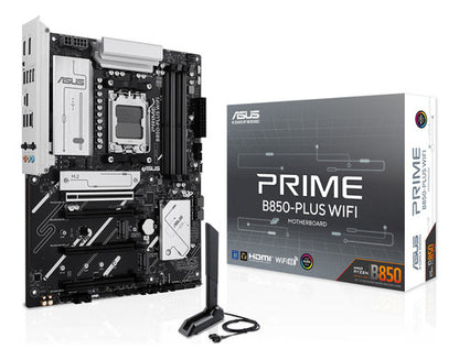 Tarjeta Madre Asus Prime B850-plus Wifi 6e Am5 Ddr5 Usb-c Negro