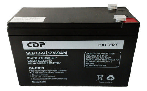 Batería No Break Cdp Slb12-9 Bateria 12vdc-9ah