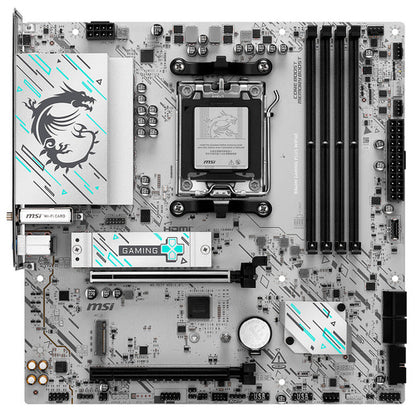 Tarjeta Madre Msi B840m Gaming, Micro-atx Am5 128gb Ddr5 Plateado