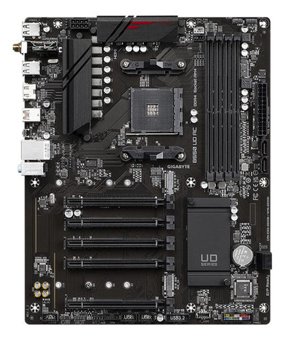 Tarjeta Madre Gigabyte B550 Ud Ac, Atx, Am4 128gb Ddr4 Negro