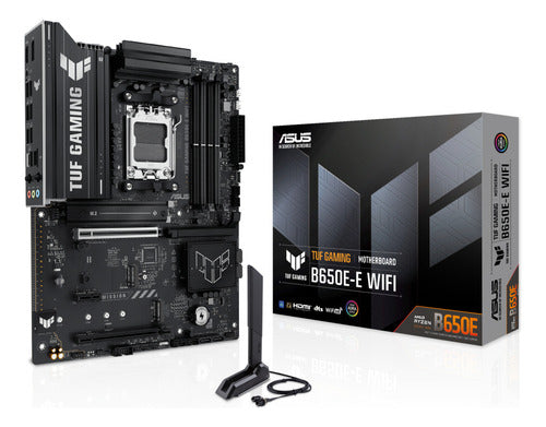 Tarjeta Madre Asus Tuf Gaming B650e-e Wifi, Atx Am5 256gb Negro