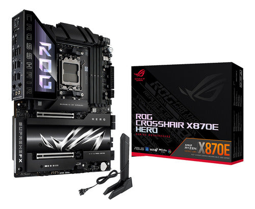 Tarjeta Madre Asus Rog Crosshair X870e Hero Atx Am5 192gb Negro