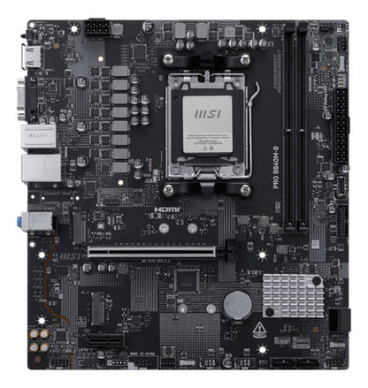Tarjeta Madre Msi Pro B840m-b, Micro-atx Am5 128gb Ddr5 Negro