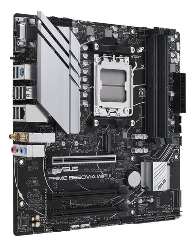 Tarjeta Madre Asus Prime B650m-a Wifi Ii Am5 Ddr5 Micro Atx Negro