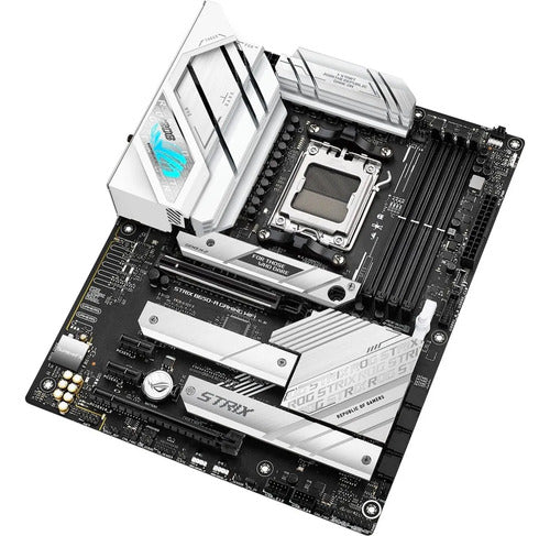 Tarjeta Madre Asus Rog Strix B650-a Gaming Wifi Atx Am5 Ddr5 Blanco