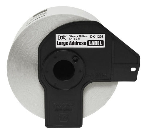Etiqueta Brother Dk1208 Precortada Blanco 38x90.3mm 400 Etiq Blanco Liso