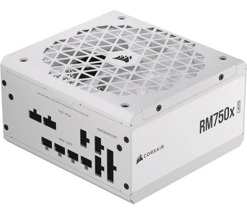 Fuente De Poder Corsair Rm750x Shift 80+ Gold 140mm Blanco Blanco
