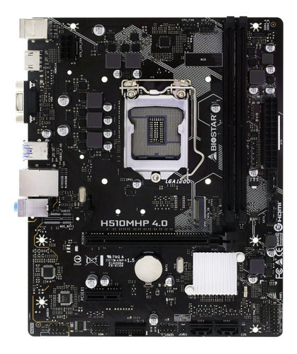 Tarjeta Madre Biostar H510mhp, Micro-atx, Lga 1200 64gb Ddr4 Negro