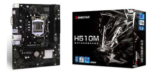 Tarjeta Madre Biostar H510mhp, Micro-atx, Lga 1200 64gb Ddr4 Negro