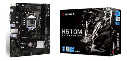 Tarjeta Madre Biostar H510mhp, Micro-atx, Lga 1200 64gb Ddr4 Negro