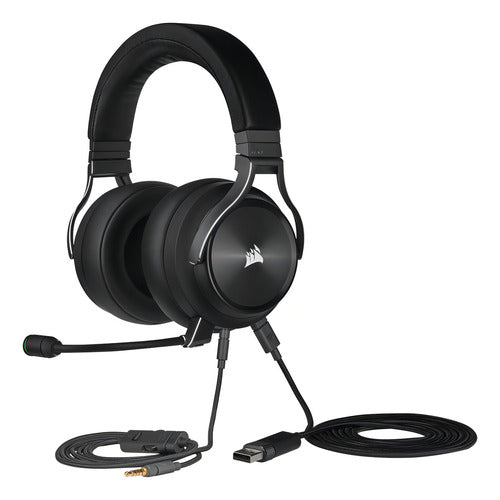 Corsair Audífonos Gamer Virtuoso Rgb Wireless Xt Slate 7.1 Negro