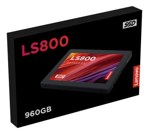 Ssd Lenovo Ls800, 960gb, 2.5 , 500mb/s Sata Iii Negro