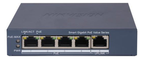 Switch Hikvision Ds-3e1505p-ei/m, 5 Puertos Gigabit Ethernet