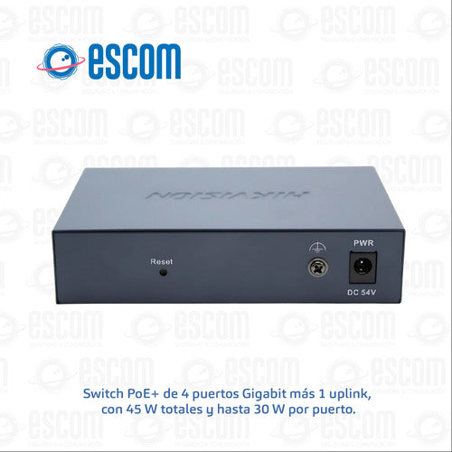 Switch Hikvision Ds-3e1505p-ei/m, 5 Puertos Gigabit Ethernet