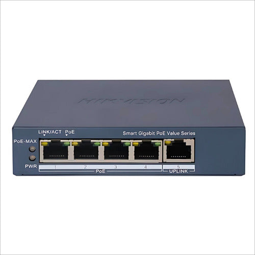 Switch Hikvision Ds-3e1505p-ei/m, 5 Puertos Gigabit Ethernet