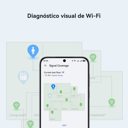Router Wifi Be3 Wifi 7 3600mbps, Velocidades Ultrarrápidas, Puerto Ethernet 2.5g, Easysetting, Mesh, Diagnóstico Visual De Wi-fi, Control Parental, Homesec, Negro