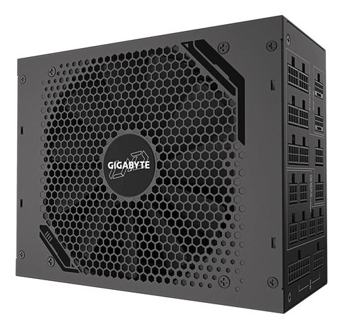 Fuente De Poder Gigabyte 1600w Ud1600pm Pg5 Ai Top, 80+ Plat Color Negro
