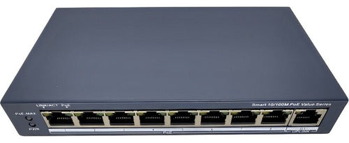 Switch Hikvision Fast Ethernet Ds-3e1309p-ei/m 30w, 3.6 Gbit