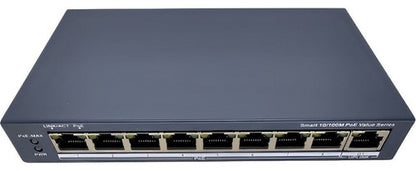 Switch Hikvision Fast Ethernet Ds-3e1309p-ei/m 30w, 3.6 Gbit