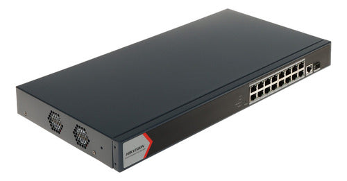 Switch Hikvision Ds-3e1518p-ei/m, 16 Puertos 16 X Poe Activo
