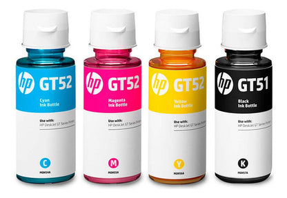 Kit 4 Tintas Impresora Hp Gt53 Y Gt52 Combo Tinta 4 Colores Negro/cian/magenta/amarillo