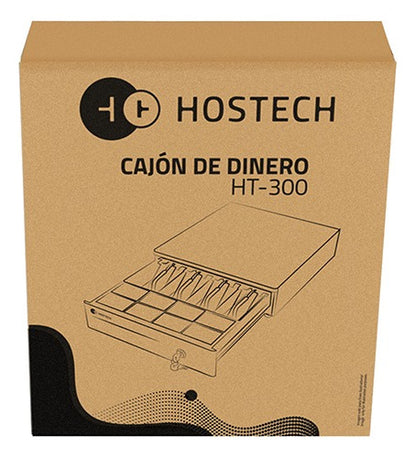 Cajon Dinero Hostech Ht-300 4 Billetes 8 Monedas Rj11 Negro Negro