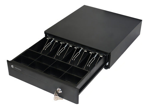 Cajon Dinero Hostech Ht-300 4 Billetes 8 Monedas Rj11 Negro Negro