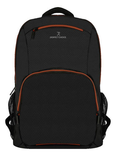 Mochila Deportiva Perfect Choice Pc-084723 Negro Liso