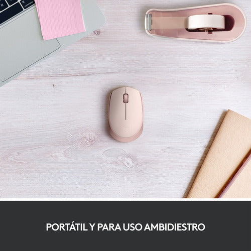 Mouse Logitech M170- 910-006862 Inalámbric Óptico Color Rosa Rosa