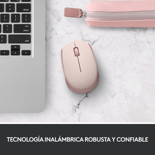 Mouse Logitech M170- 910-006862 Inalámbric Óptico Color Rosa Rosa