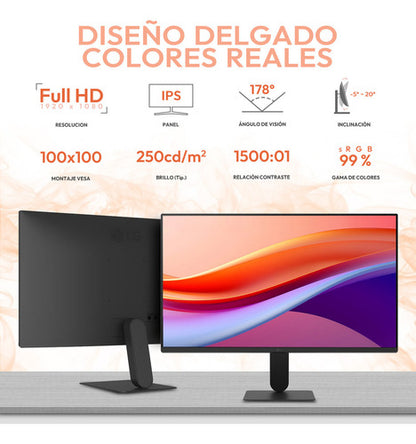 Monitor LG 24u411a-b Lcd 23.8 , Fhd, 120hz, Hdmi Negro Negro