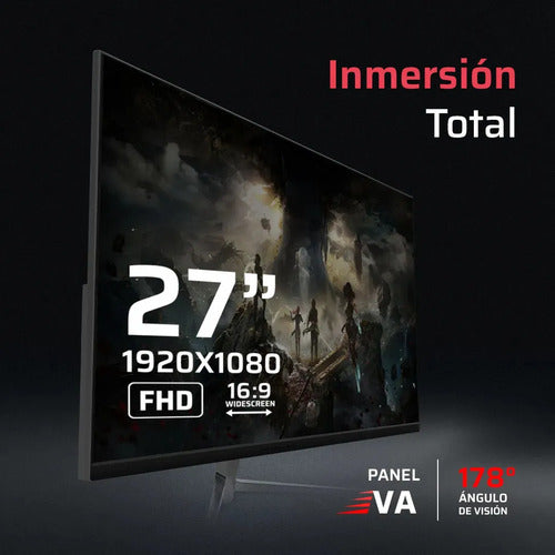 Monitor Gamer Balam Rush Mtg27y Led 27  Fhd 180hz Negro