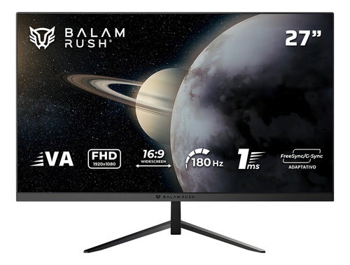 Monitor Gamer Balam Rush Mtg27y Led 27  Fhd 180hz Negro