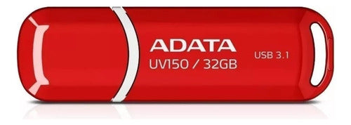 Memoria Usb Adata Dashdrive Uv150, 32gb, Usb 3.0, Rojo
