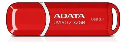 Memoria Usb Adata Dashdrive Uv150, 32gb, Usb 3.0, Rojo