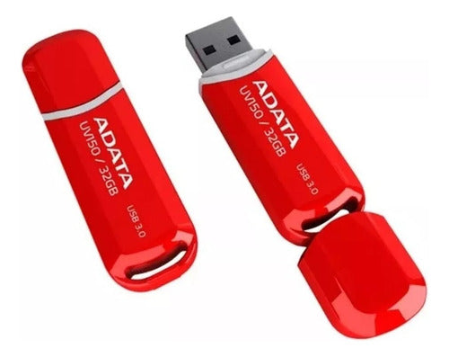 Memoria Usb Adata Dashdrive Uv150, 32gb, Usb 3.0, Rojo