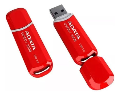 Memoria Usb Adata Dashdrive Uv150, 32gb, Usb 3.0, Rojo