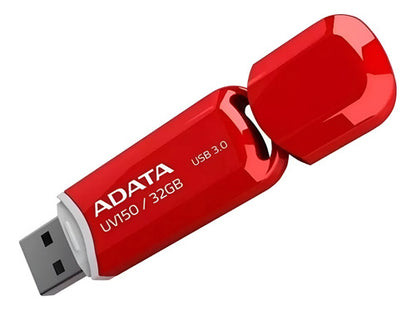 Memoria Usb Adata Dashdrive Uv150, 32gb, Usb 3.0, Rojo