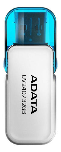 Memoria Usb Adata Uv240, 32gb, Usb 2.0, Blanco